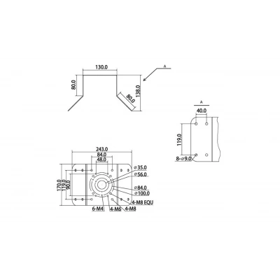 RVI RVI-1BCM-1 WHITE Кронштейн RVI RVI-1BCM-1 WHITE Кронштейн