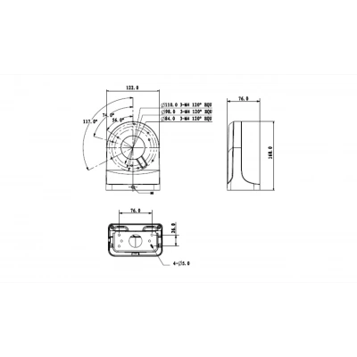 RVI RVI-1BWM-3 WHITE Кронштейн RVI RVI-1BWM-3 WHITE Кронштейн